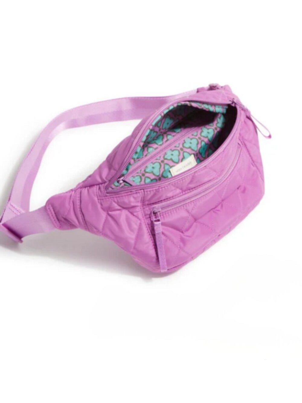 NWT Vera Bradley Quilted Purple iris orchid Large Belt Bag
